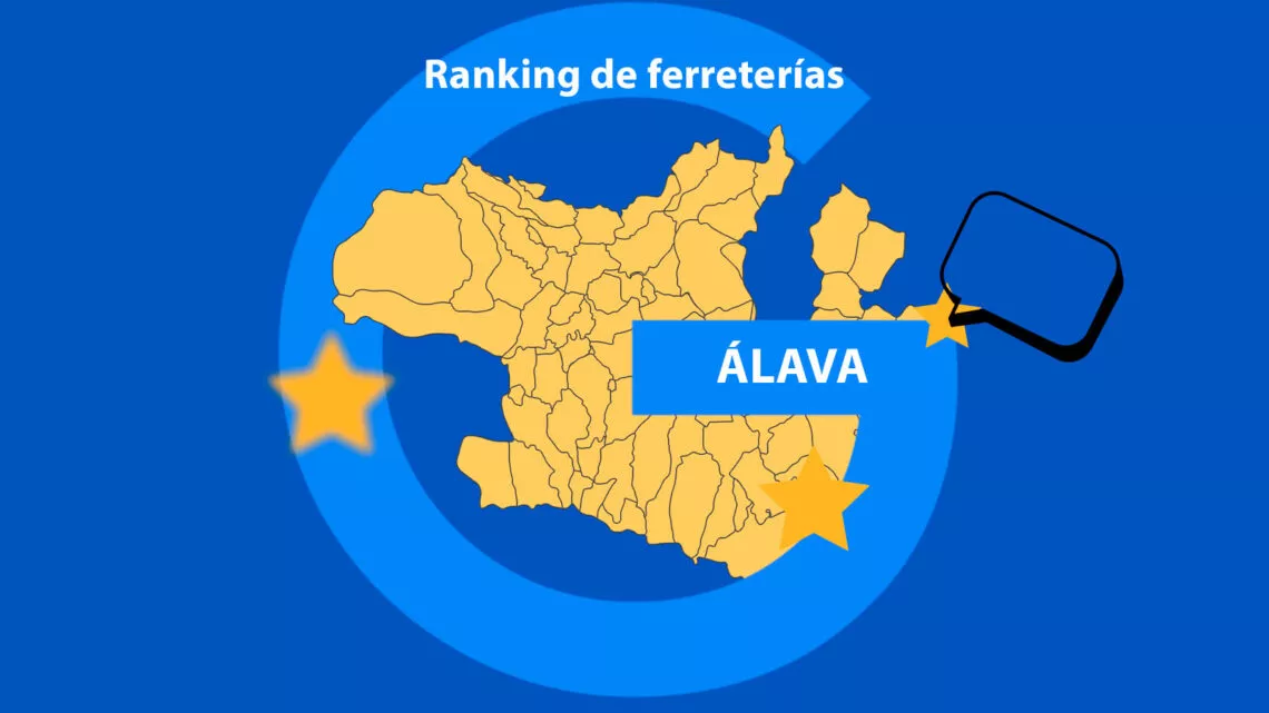 Ranking de ferreterías mejor valoradas de Álava, según las opiniones de usuarios en Google