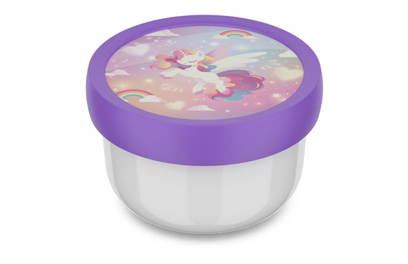 Contenedor lunch box campus unicorn glow