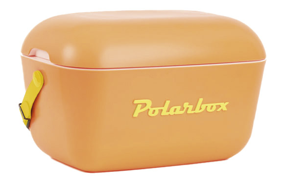 Nevera rigida retro polar box 12l naranja-amarillo pop