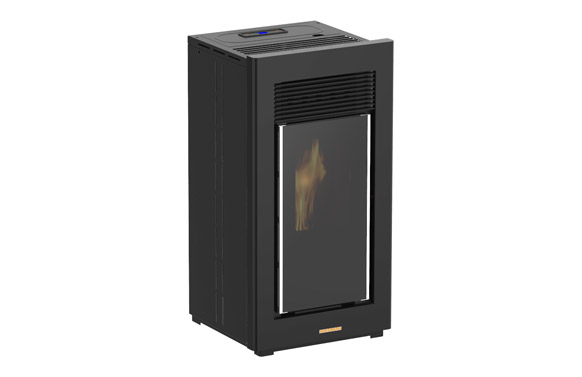 Estufa pellet kaldesia  11 kw negra