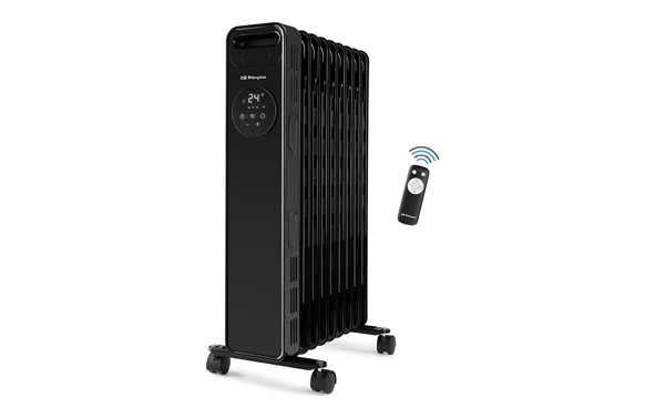 Radiador aceite digital 9 elementos negro 2000 w