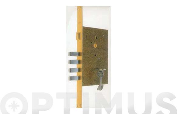Cerradura seguridad borja laton golpe y llave 807b/50