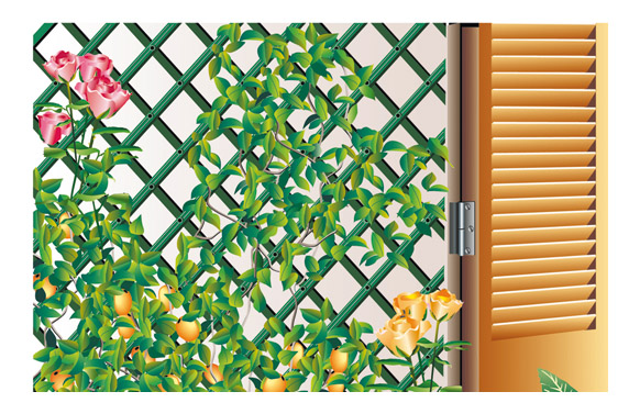 Comprar Celosia de plástico extensible verde