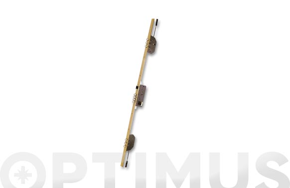 Cerradura seguridad embutir 3 puntos 2000b-3/50-ds15/60 largo 45 mm esmaltada oro