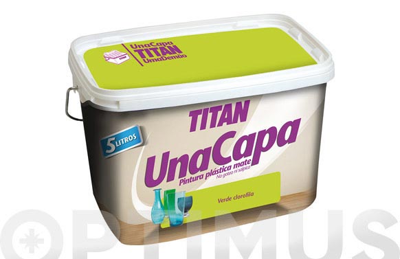 Pintura plastica una capa mate 2,5 l verde clorofila