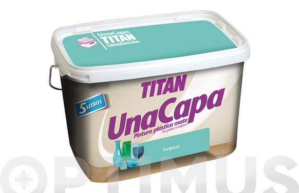 Pintura plastica una capa mate 2,5 l turquesa