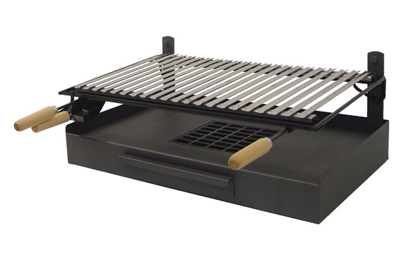 Cajon barbacoa con parrilla inox 68 x 40 x 26 cm