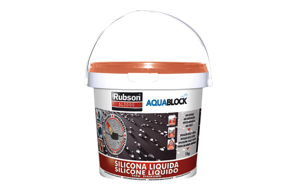 Silicona liquida impermeabilizante aquablock sl3000 1 kg blanco