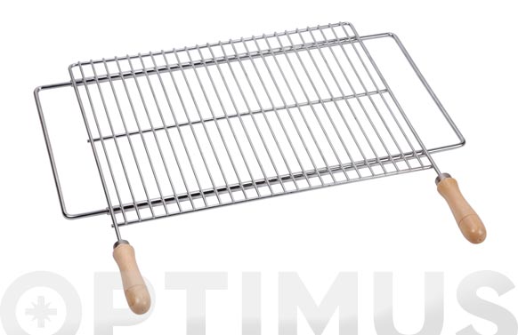 Parrilla barbacoa extensible zinc 70/80x40 cm