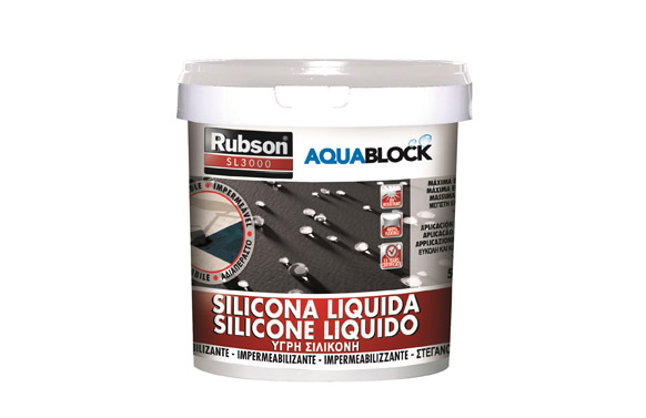 Silicona liquida impermeabilizante aquablock sl3000 5 kg blanco