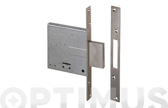 Cerradura seguridad niquelada llave sola 50 mm/borjas 4 vueltas