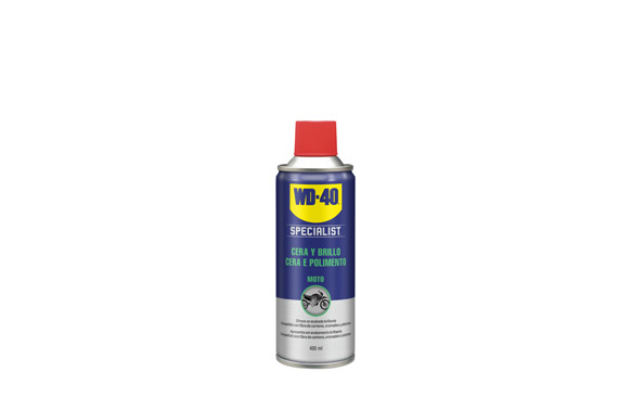 Cera y brillo spray doble accion 400 ml specialist moto