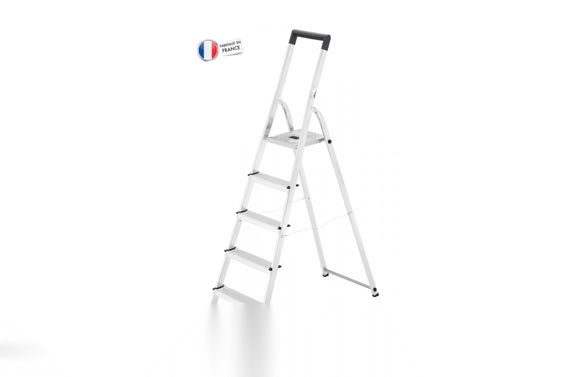 Escalera aluminio domestica l40 easyclix 5 peldaños