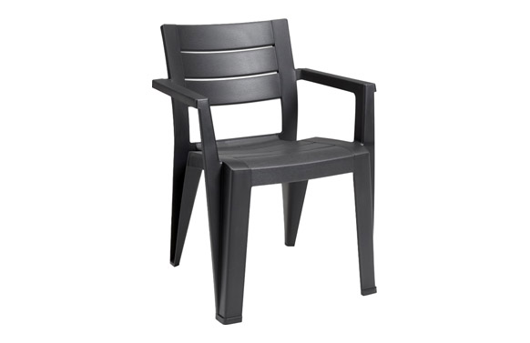 Sillon resina apilable julie grafito