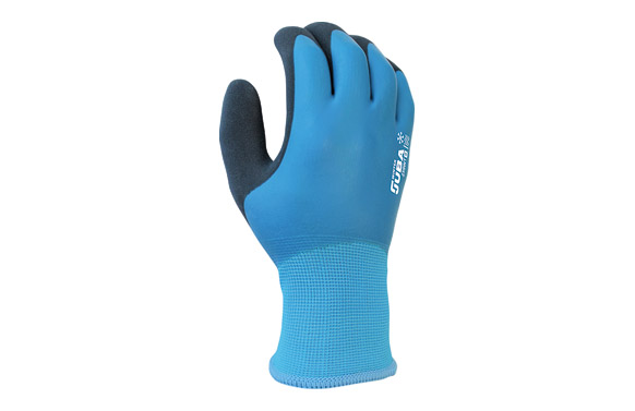 Guante poliester doble recubrimiento latex feel + grip invierno talla 7