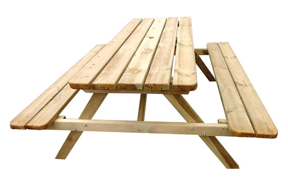 Mesa picnic bancos abatibles 180 x 170 x h76cm