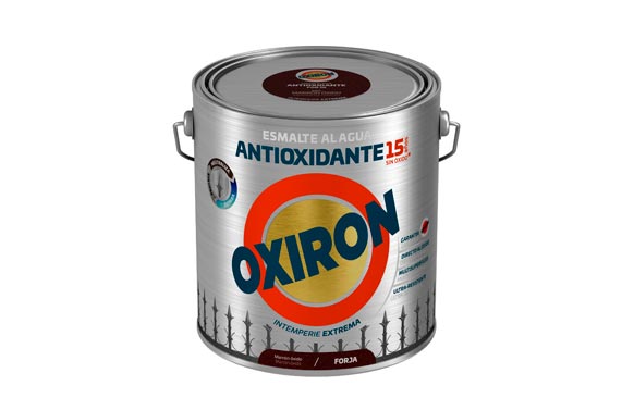 Esmalte antioxidante agua oxiron forja 2,5 l marron oxido