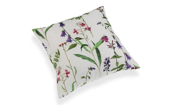 Cojin con relleno flores silvestres 45 x 45 cm