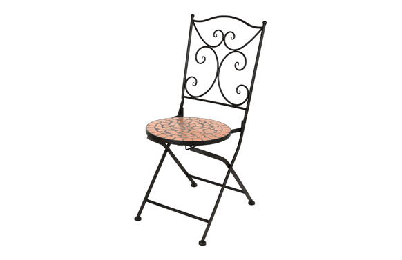Silla plegable bistro metalica 40 x 38 x 90 cm
