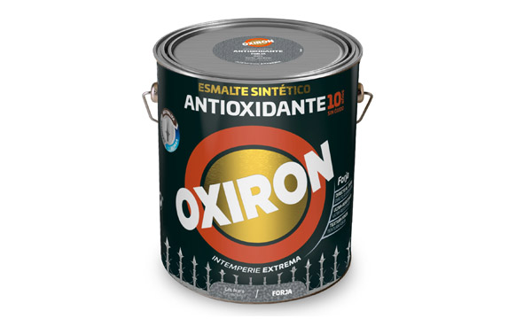 Esmalte antioxidante oxiron forja 4 l gris acero