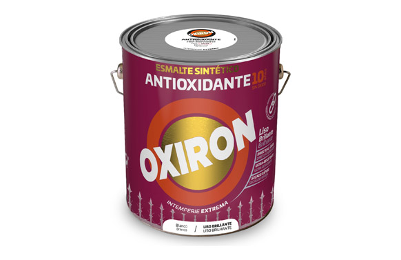 Esmalte antioxidante oxiron liso brillo 4 l blanco
