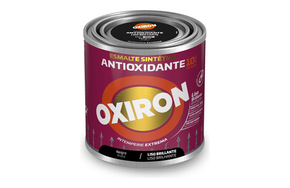 Esmalte antioxidante oxiron liso brillo 750 ml negro
