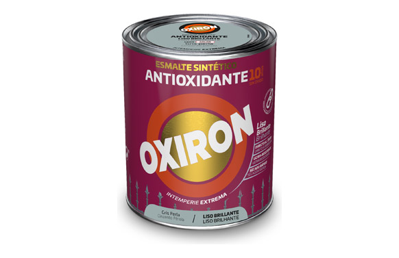 Esmalte antioxidante oxiron liso brillo 750 l gris perla