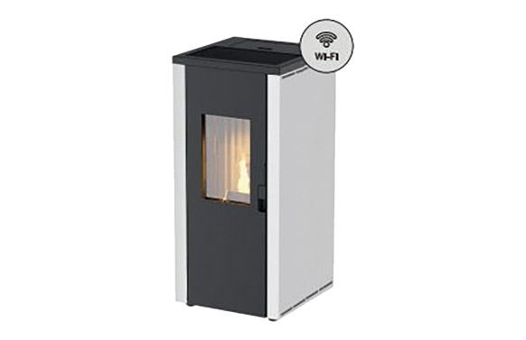 Estufa pellet tokyo blanca 7,7 kw