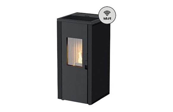 Estufa pellet tokyo negra 7,7 kw