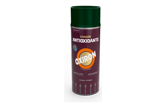 Esmalte antioxidante spray oxiron liso brillante 400 ml verde carruajes