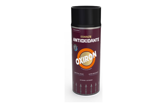 Esmalte antioxidante spray oxiron liso brillante 400 ml negro