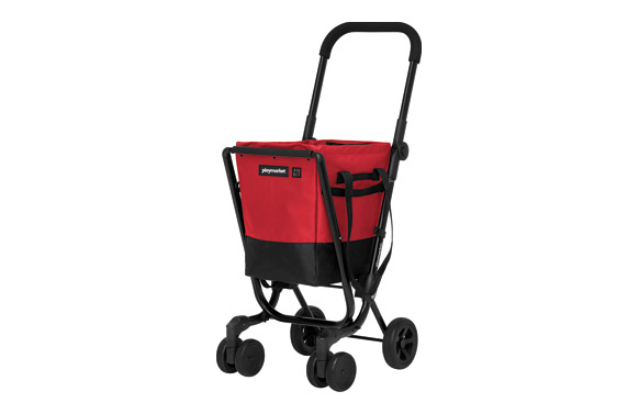 Carro compra 4 ruedas gir. easy go rojo / negro