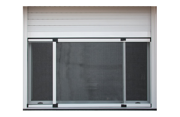 Mosquitera ventana extensible fibra vidrio  40x50-92 cm blanca