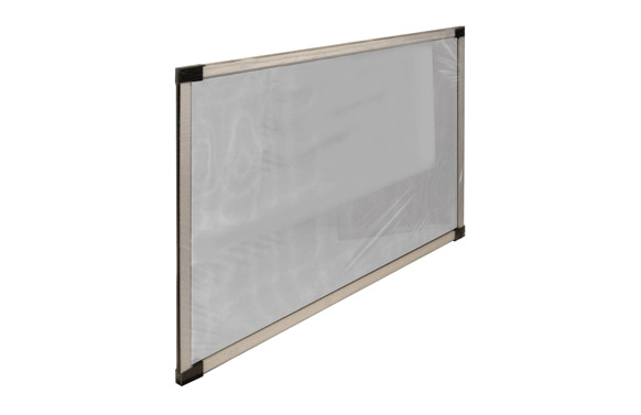 Mosquitera ventana extensible fibra vidrio  40x50-92 cm bronce